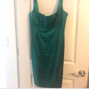 Green Calvin Klein cocktail dress